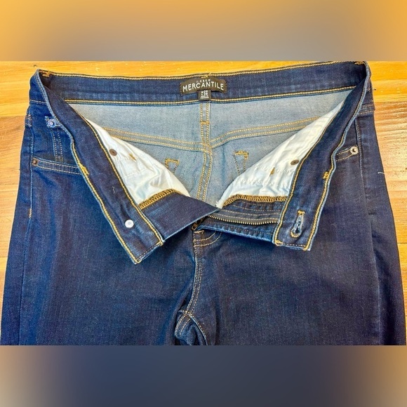 J. Crew Mercantile Midrise Skinny Jean in Signature Stretch, Dark Blue, W29 L28 - Picture 6 of 11